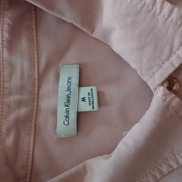 Calvin Klein Jean's Woman button down.  Blush mauve color Size M - Picture 5 of 15